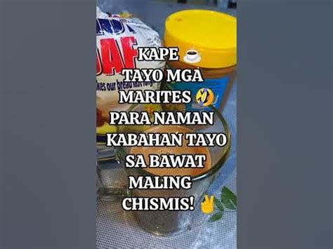 Kape tayo mga marites ☕️ .